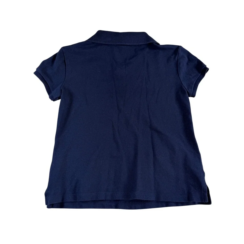 Gap Kids Girls Navy Organic Cotton Pique Polo Shirt Size S -‎ School Uniform